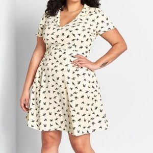 ModCloth The Susan Bee Anthony A Line Dress